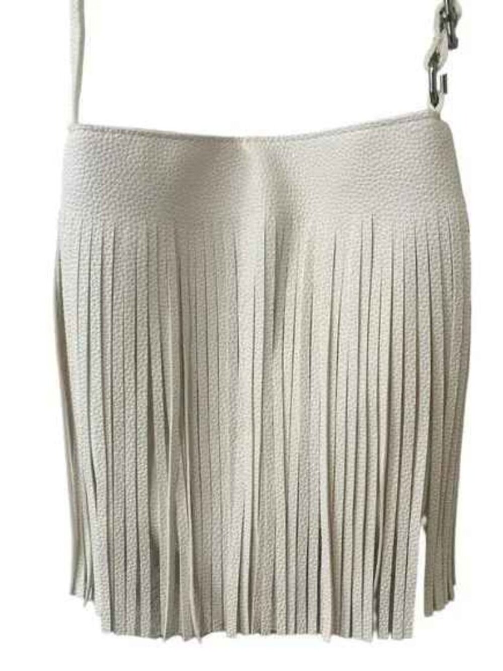 Fringe / Tassel / Crisp White Boho Crossbody Bag - 70's Vibes - NWT